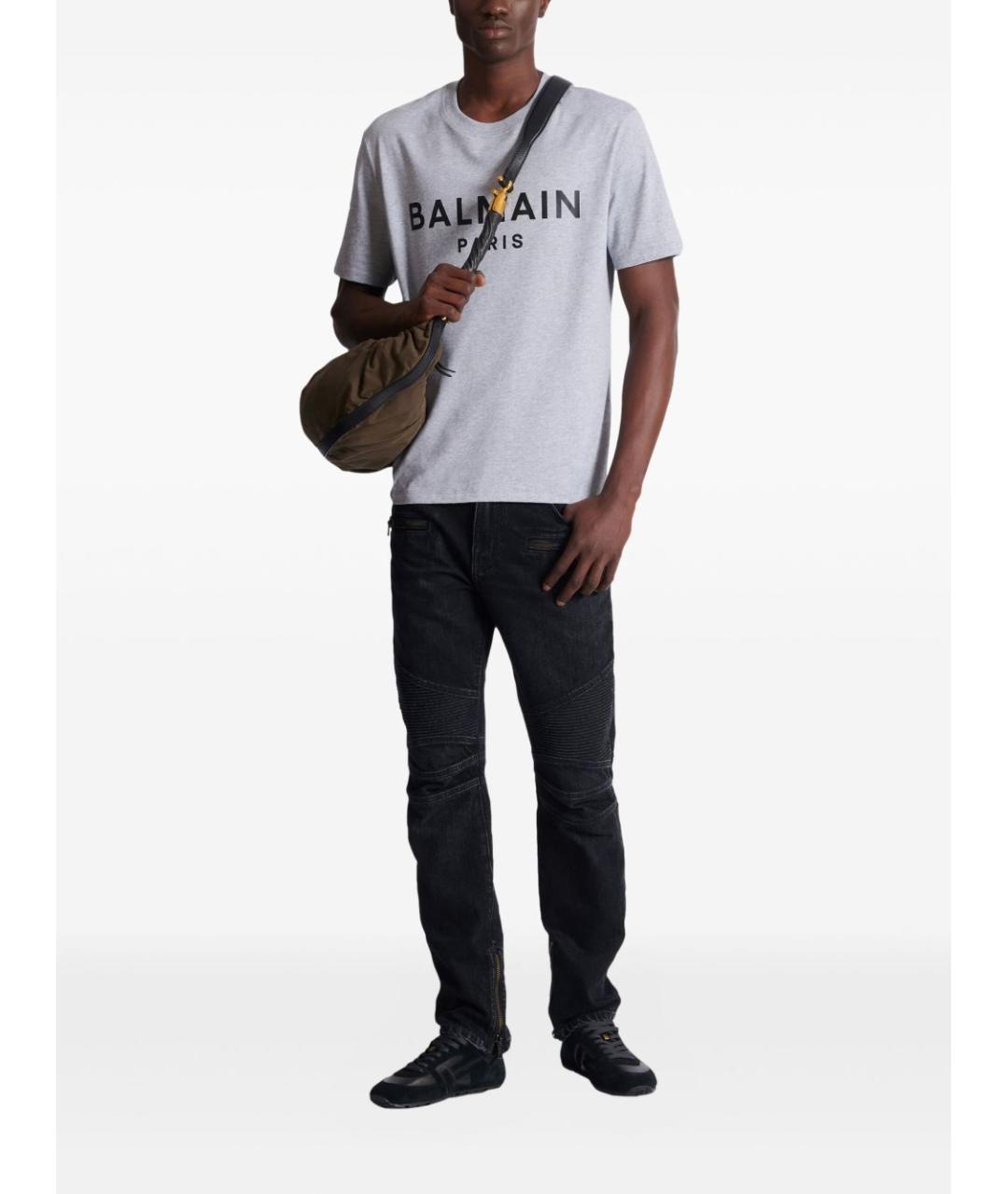 BALMAIN Черные хлопковые джинсы скинни, фото 5