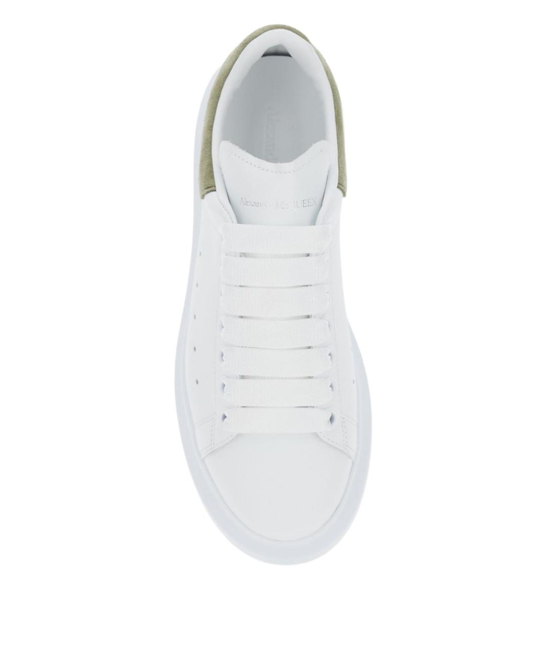 ALEXANDER MCQUEEN Белые кожаные кроссовки, фото 4