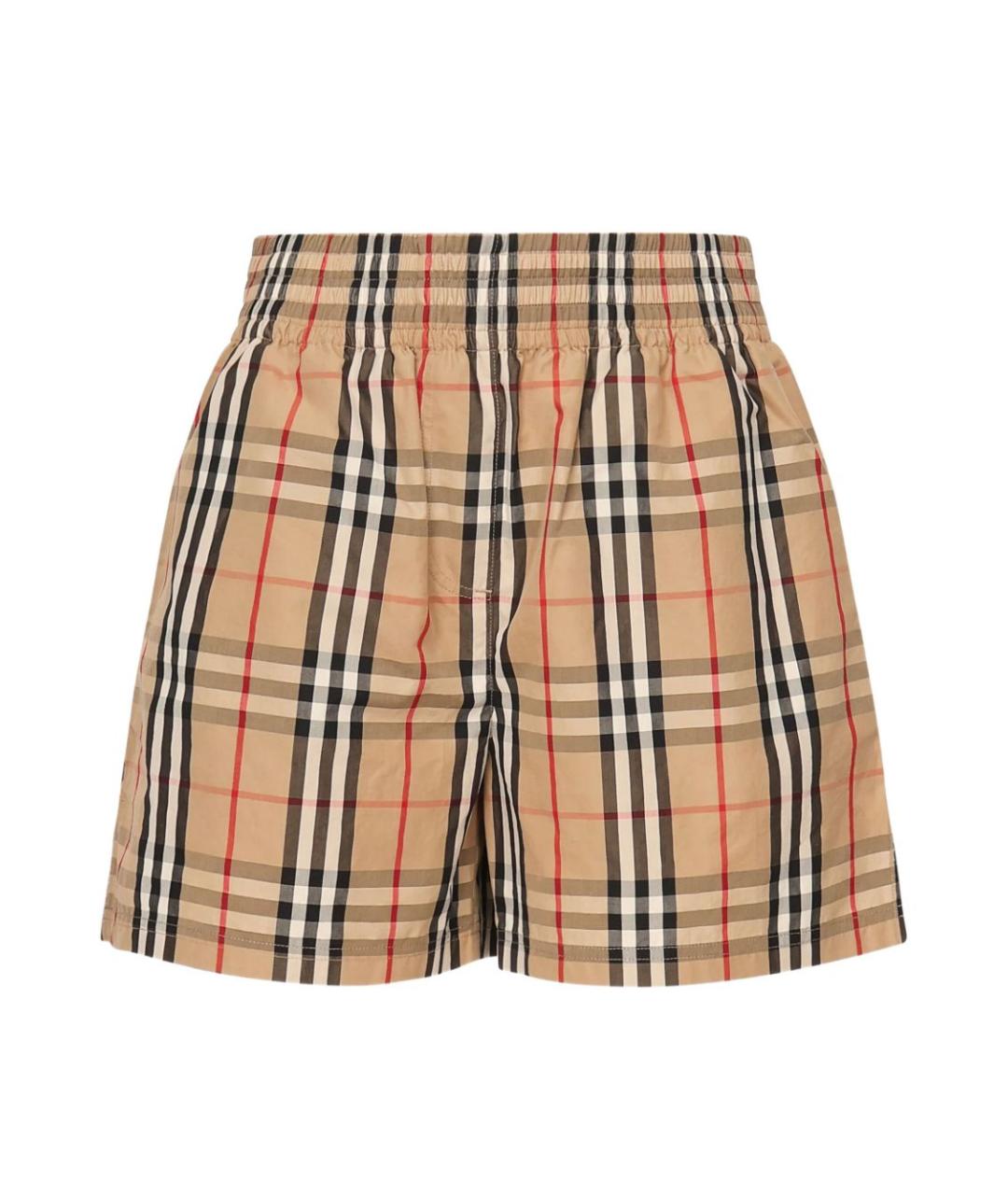 BURBERRY Бежевые хлопковые шорты, фото 1