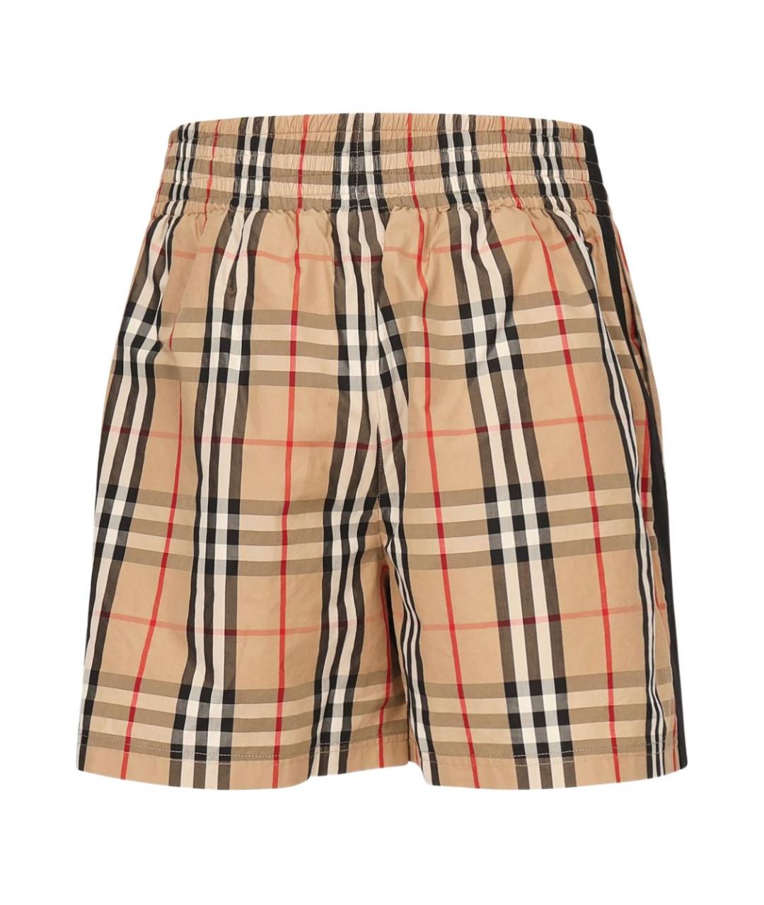 BURBERRY Бежевые хлопковые шорты, фото 3