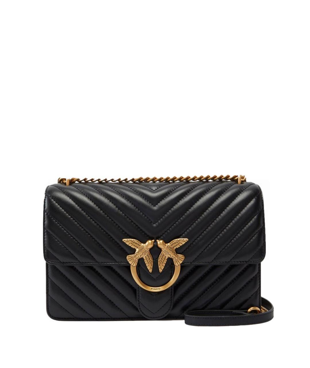 PINKO Черная сумка через плечо, фото 1