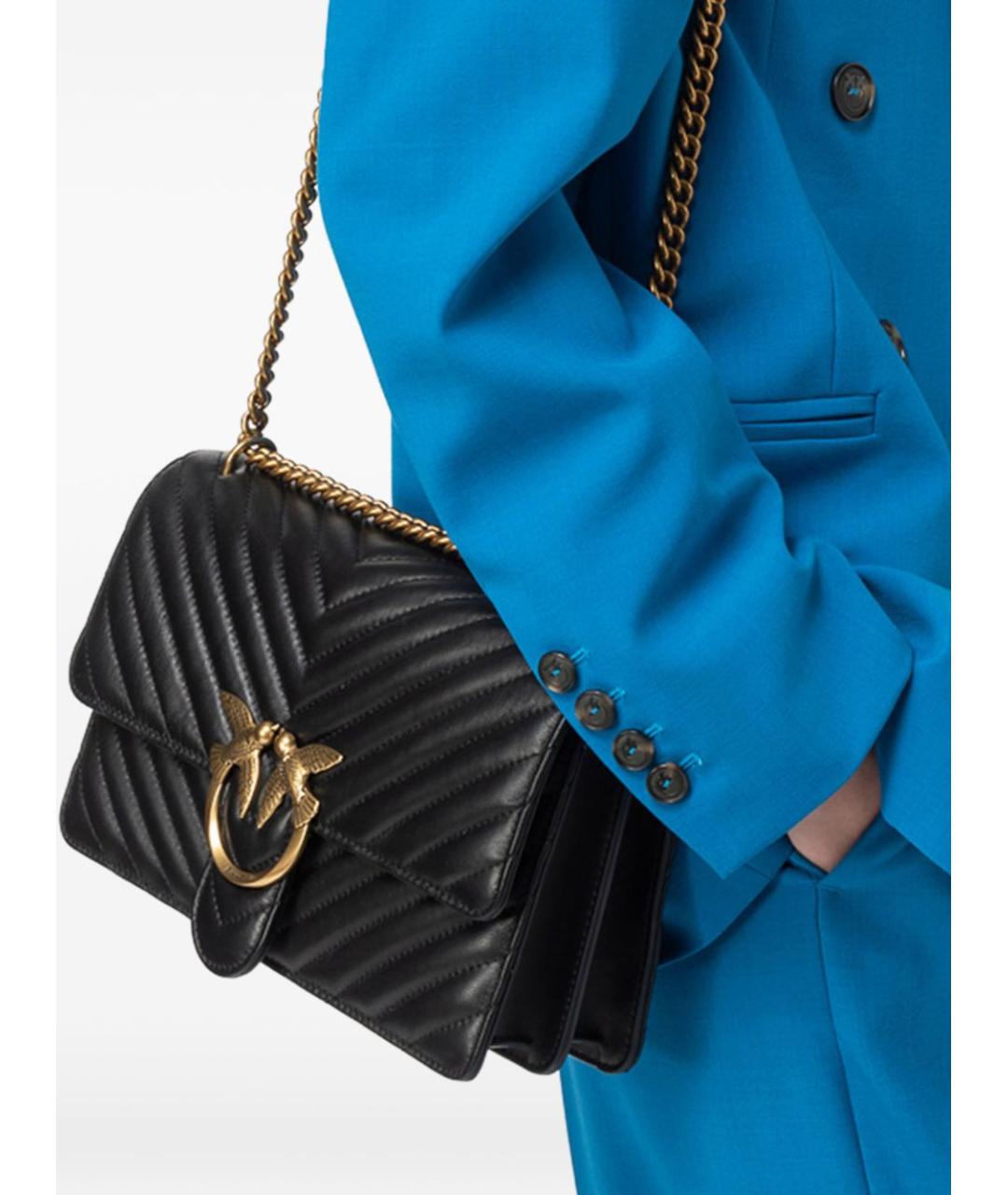 PINKO Черная сумка через плечо, фото 2