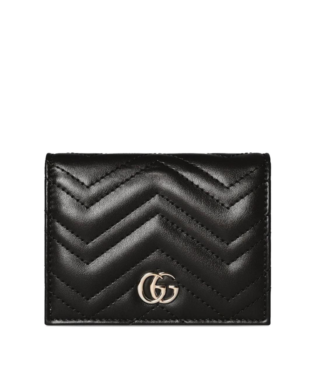 GUCCI Черный кожаный кардхолдер, фото 1