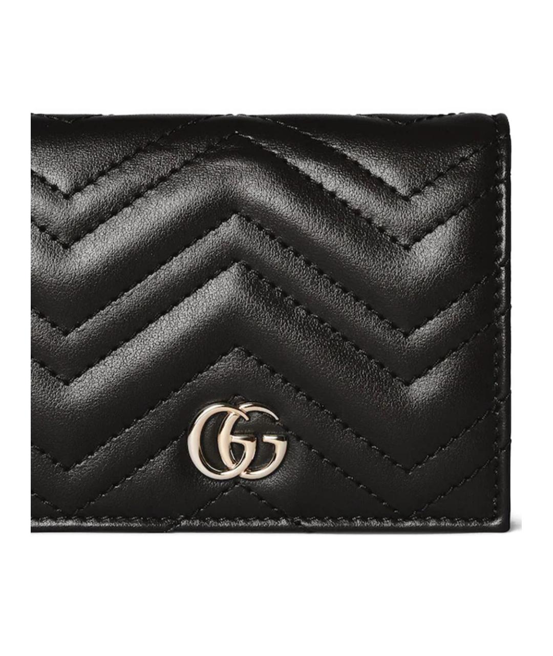 GUCCI Черный кожаный кардхолдер, фото 2