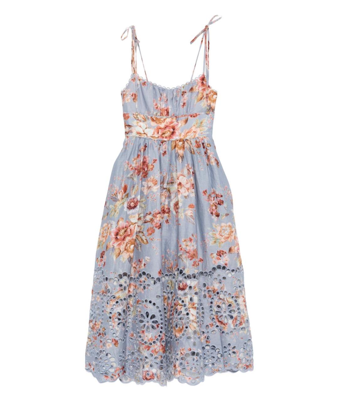 ZIMMERMANN Мульти льняное платье, фото 1