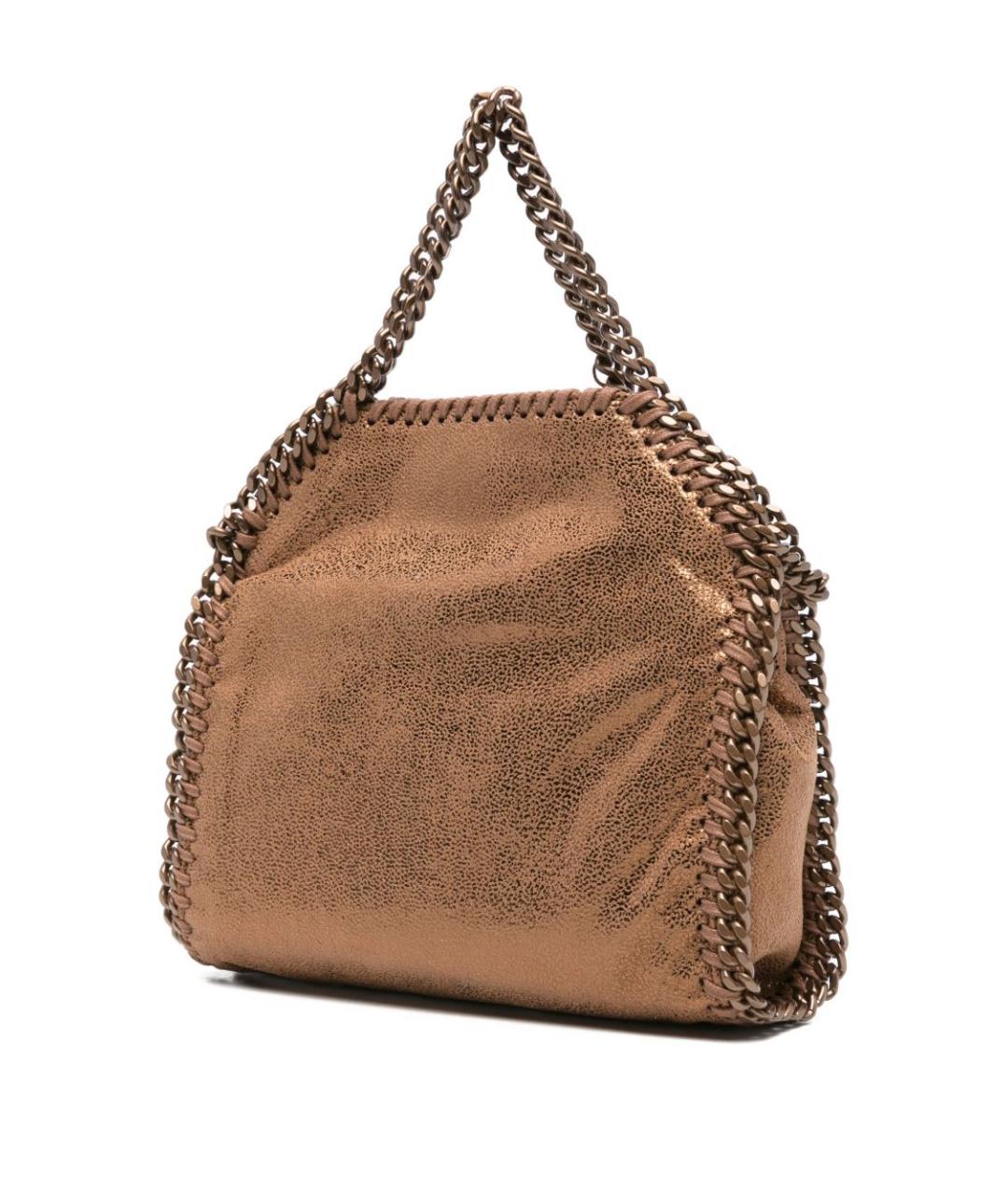 STELLA MCCARTNEY Золотая сумка через плечо из искусственной кожи, фото 2