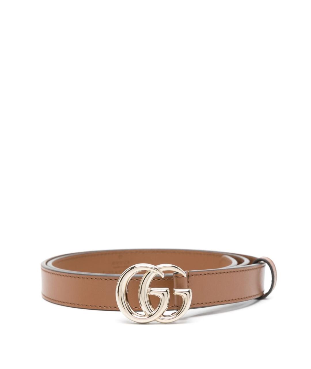 GUCCI Коричневый кожаный ремень, фото 1