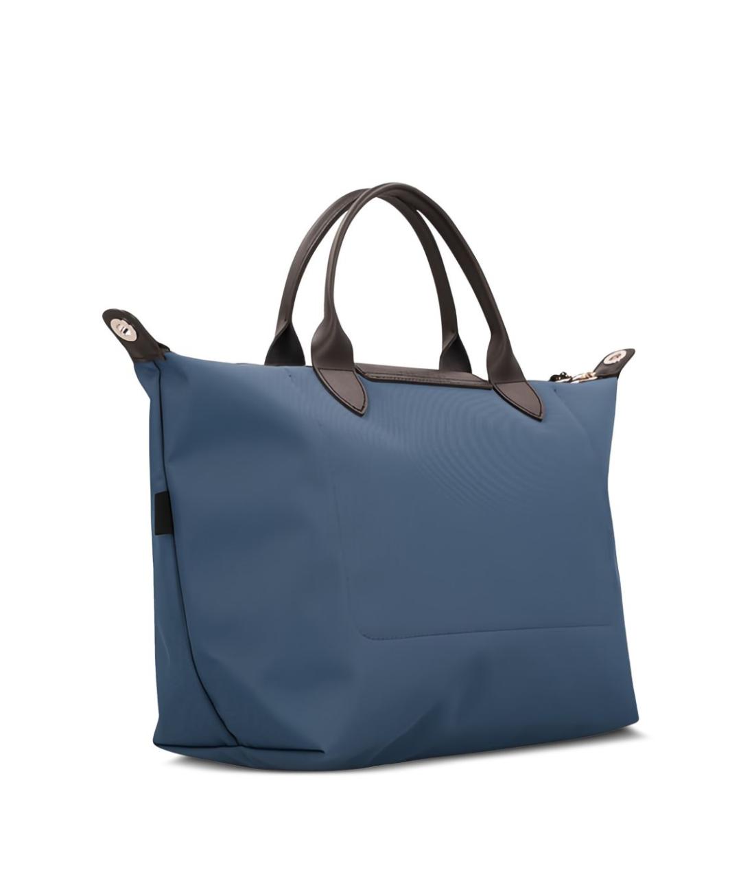 LONGCHAMP Синяя синтетическая сумка тоут, фото 2