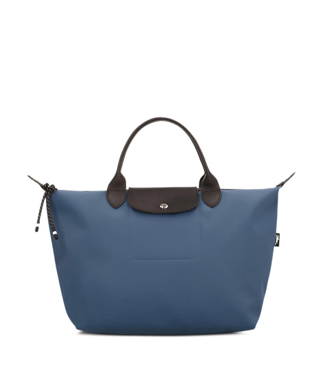 LONGCHAMP Синяя синтетическая сумка тоут, фото 1