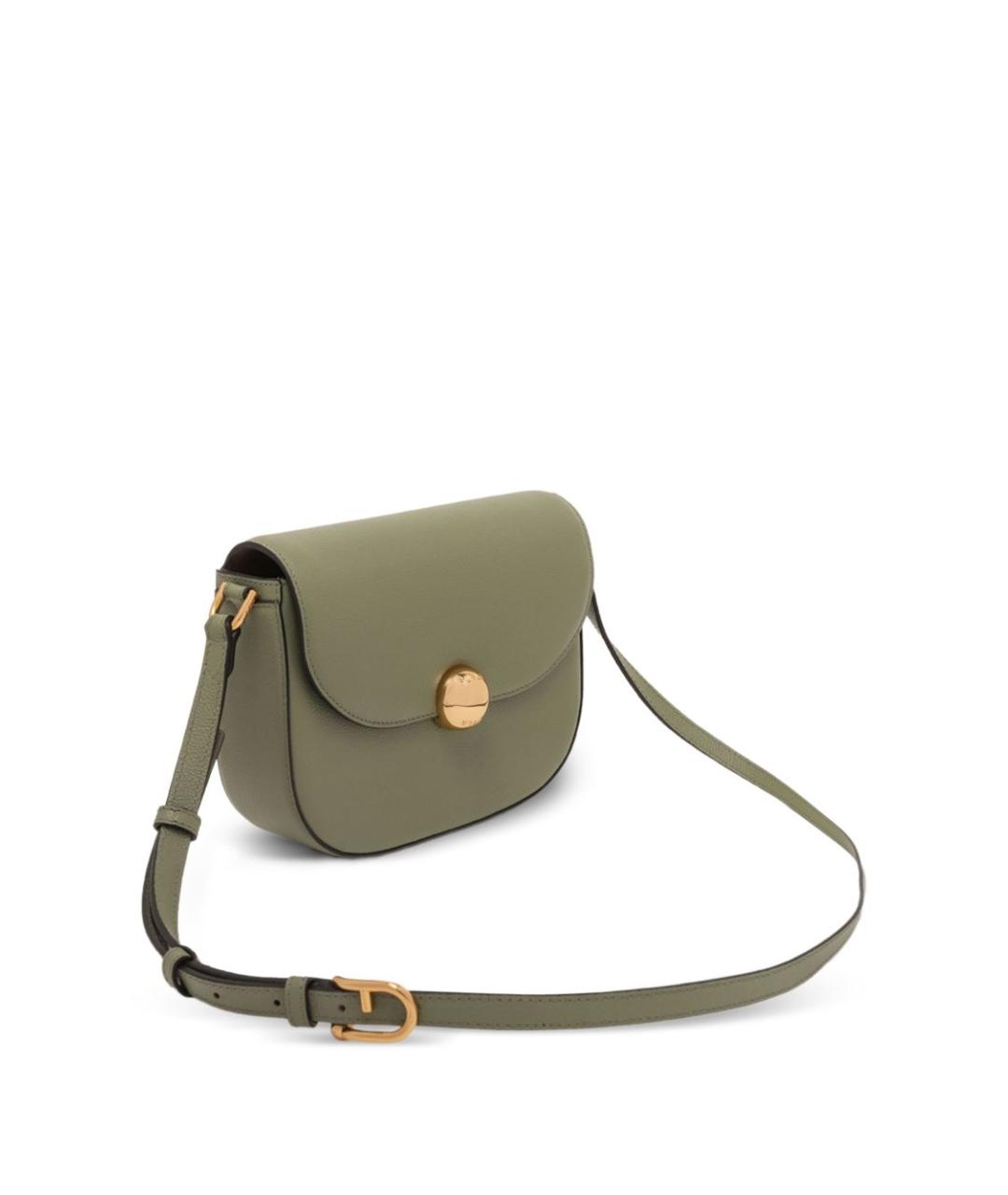 FURLA Зеленая кожаная сумка через плечо, фото 3