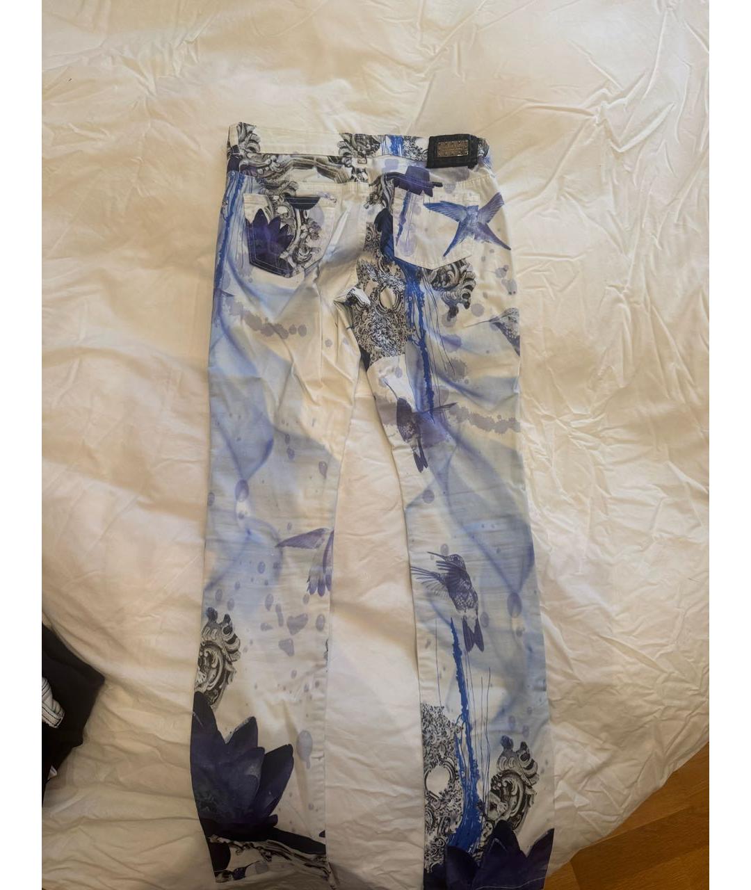 PHILIPP PLEIN Белые хлопковые детские джинсы, фото 2