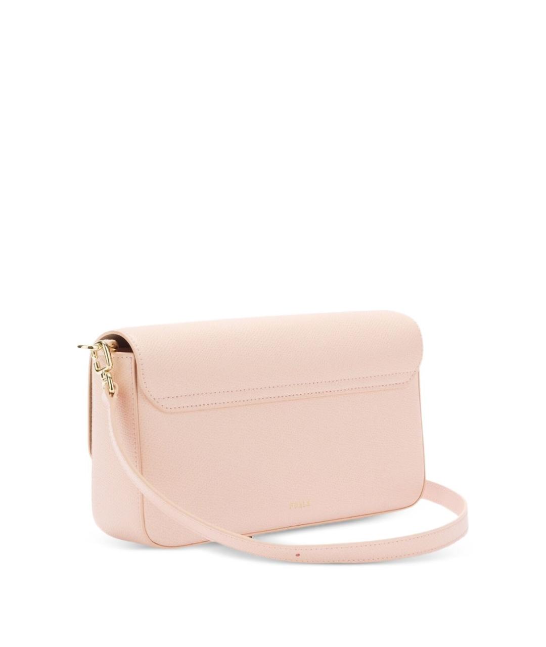 FURLA Розовая кожаная сумка через плечо, фото 4