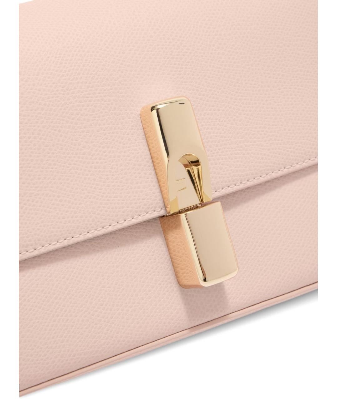FURLA Розовая кожаная сумка через плечо, фото 2