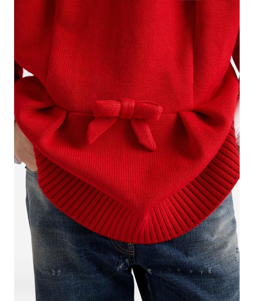 PRADA Красный шерстяной джемпер / свитер, фото 5