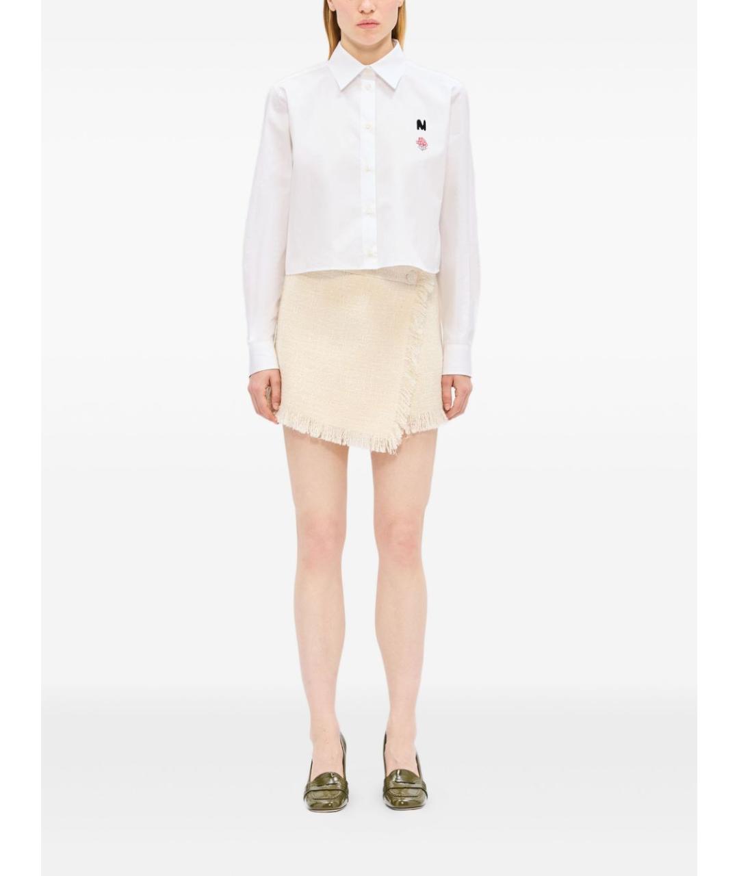 MSGM Белые вискозные шорты, фото 2