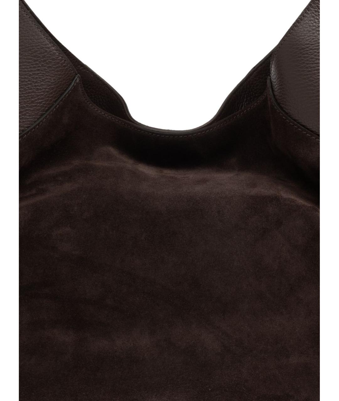 FURLA Коричневая замшевая сумка тоут, фото 2