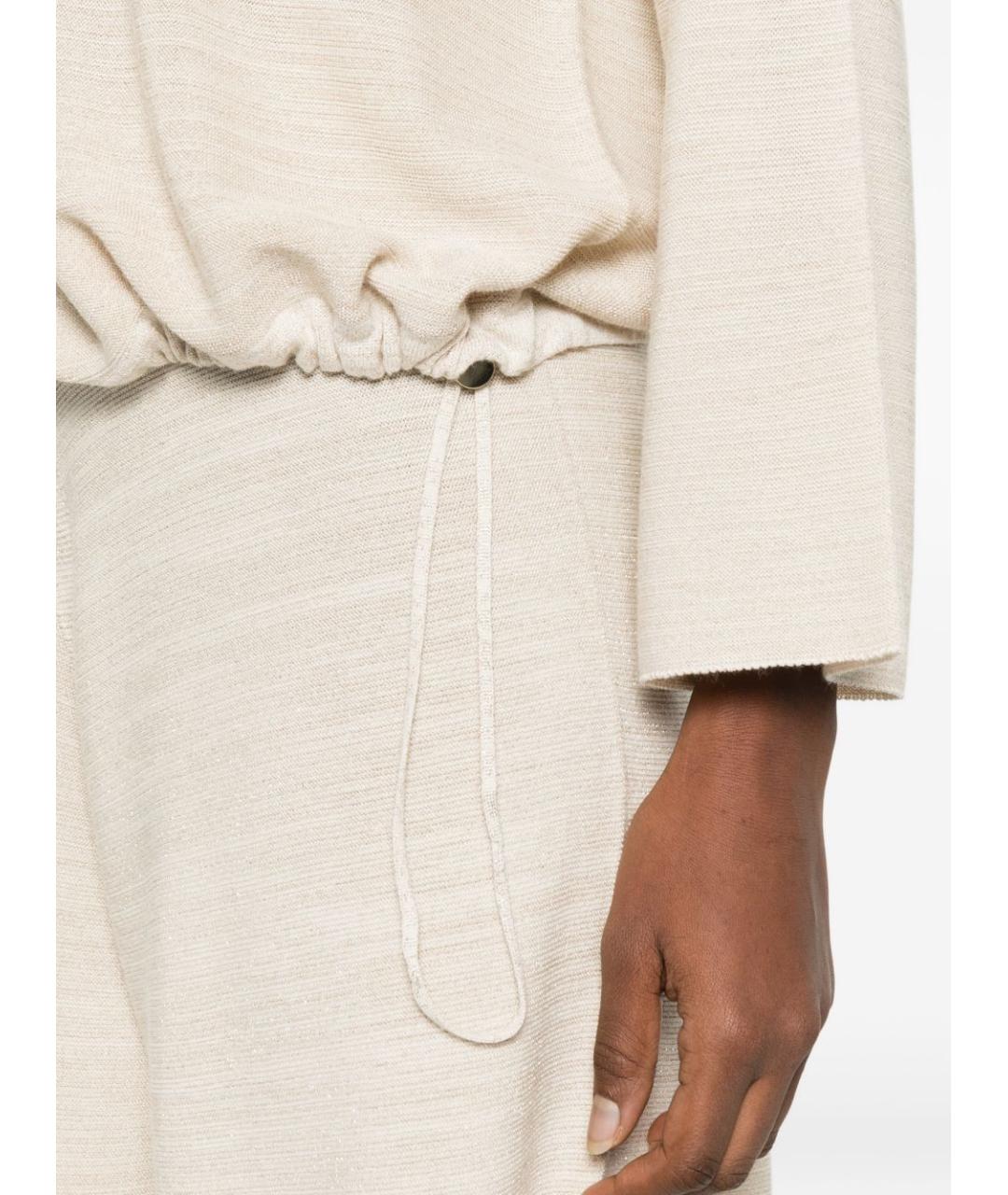 FABIANA FILIPPI Бежевый шерстяной джемпер / свитер, фото 5