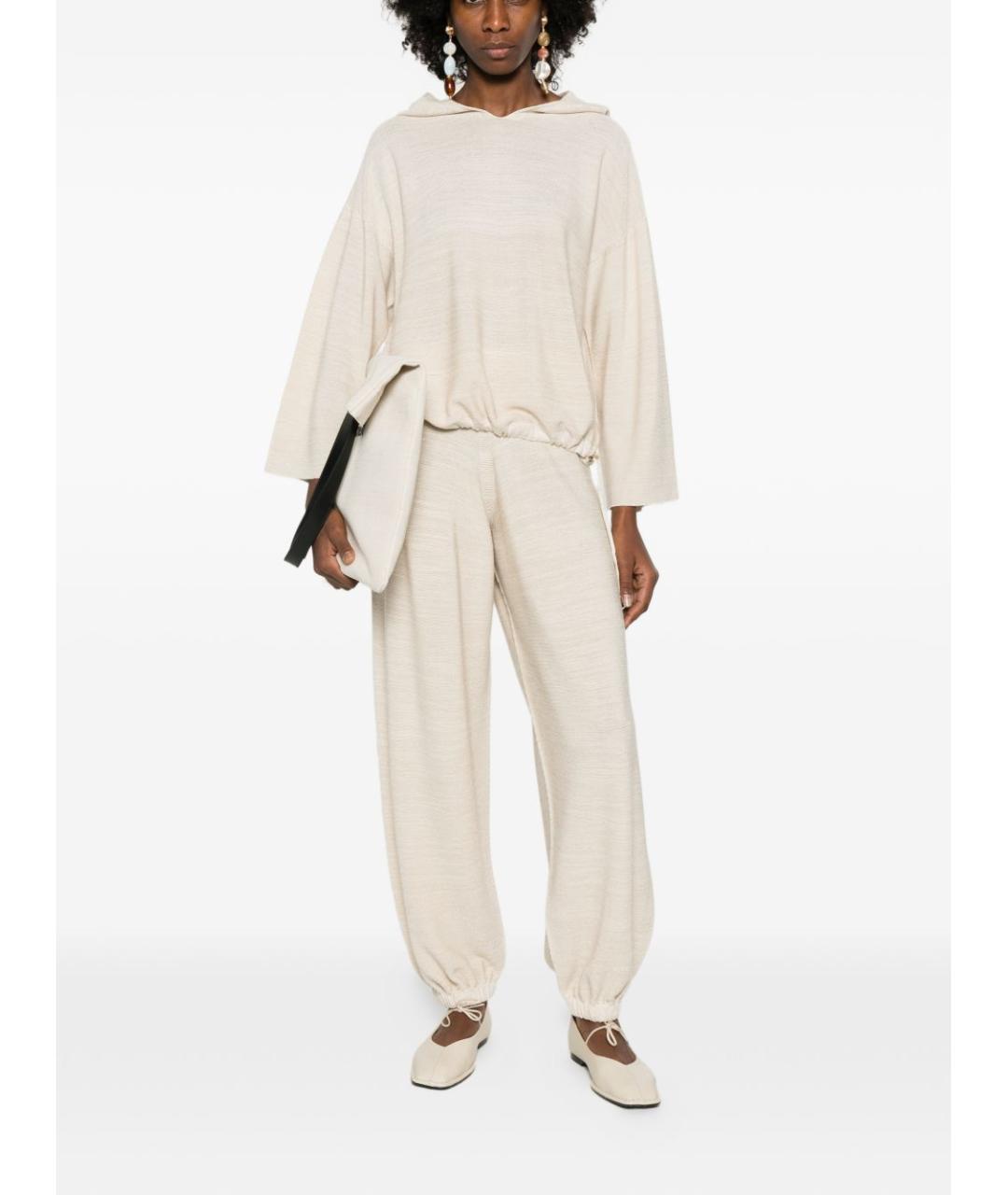 FABIANA FILIPPI Бежевый шерстяной джемпер / свитер, фото 4