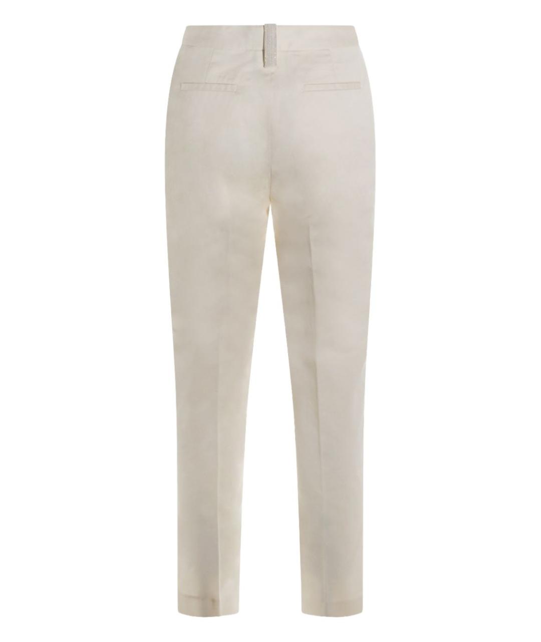 FABIANA FILIPPI Белые прямые брюки, фото 3