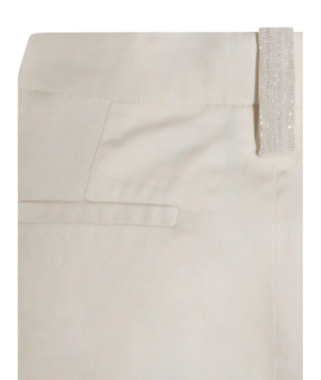 FABIANA FILIPPI Белые прямые брюки, фото 4