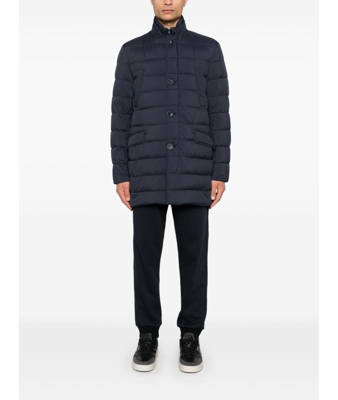 HERNO Темно-синий полиамидовый пуховик, фото 4