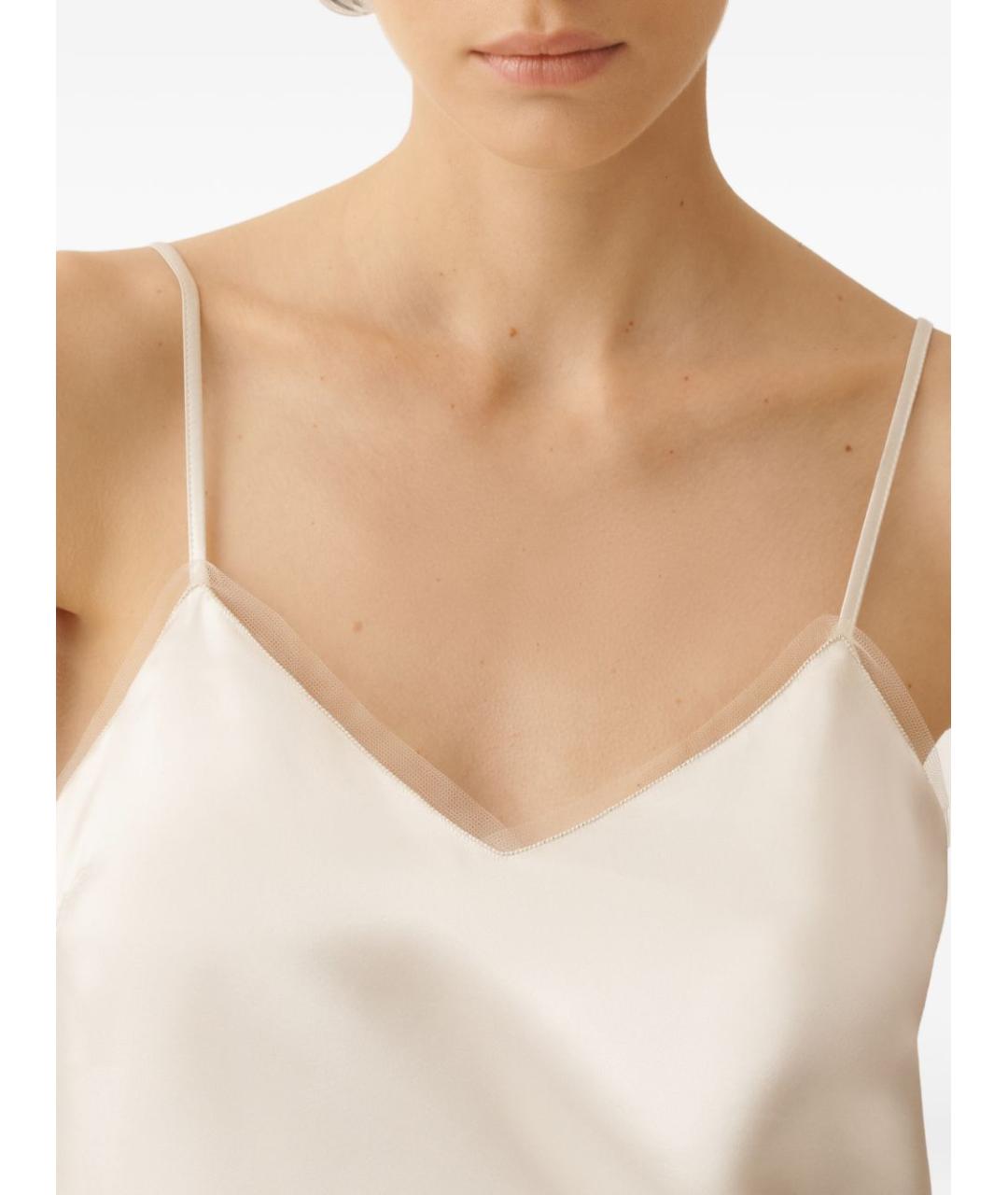 FABIANA FILIPPI Белая вискозная майка, фото 2