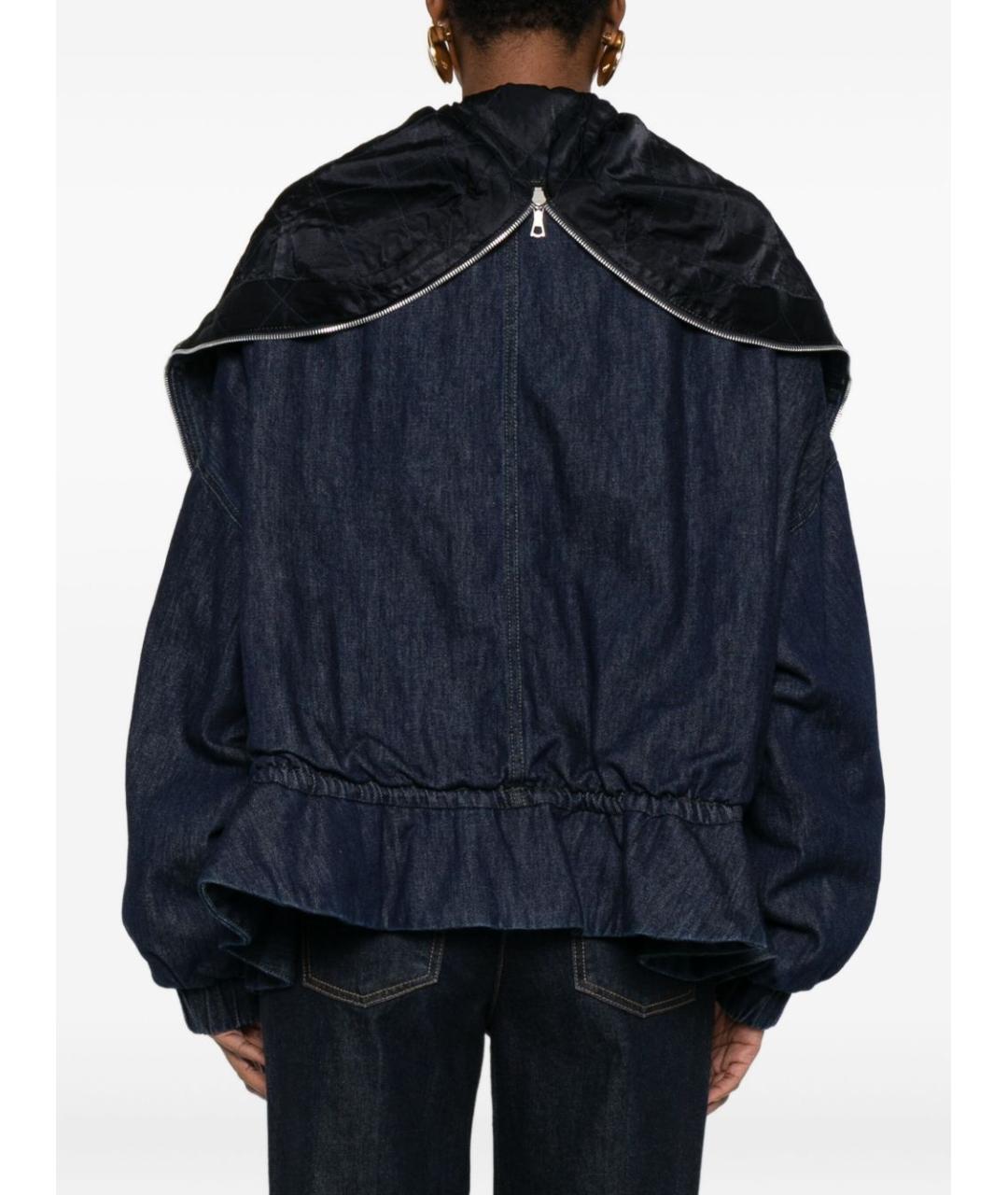 DRIES VAN NOTEN Синяя хлопковая куртка, фото 3