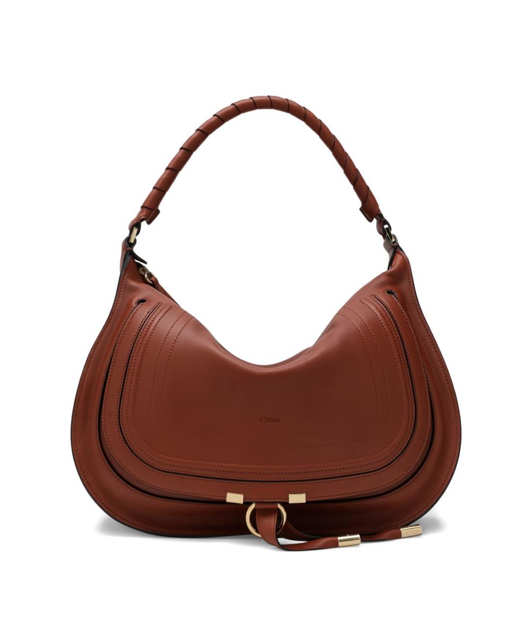 CHLOE Коричневая кожаная сумка через плечо, фото 1