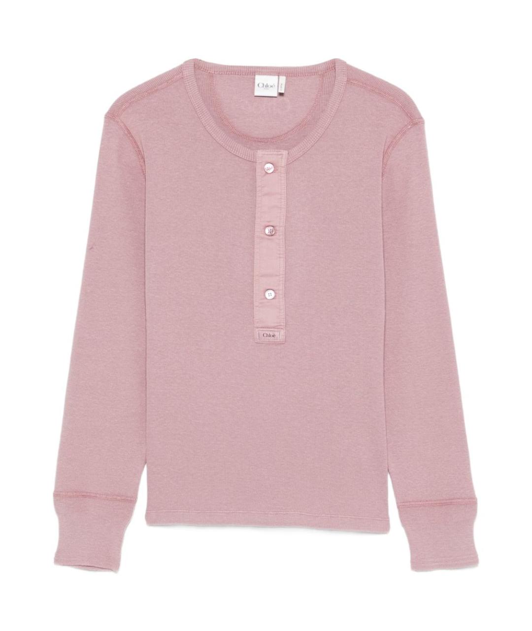 CHLOE Фиолетовый хлопковый джемпер / свитер, фото 1