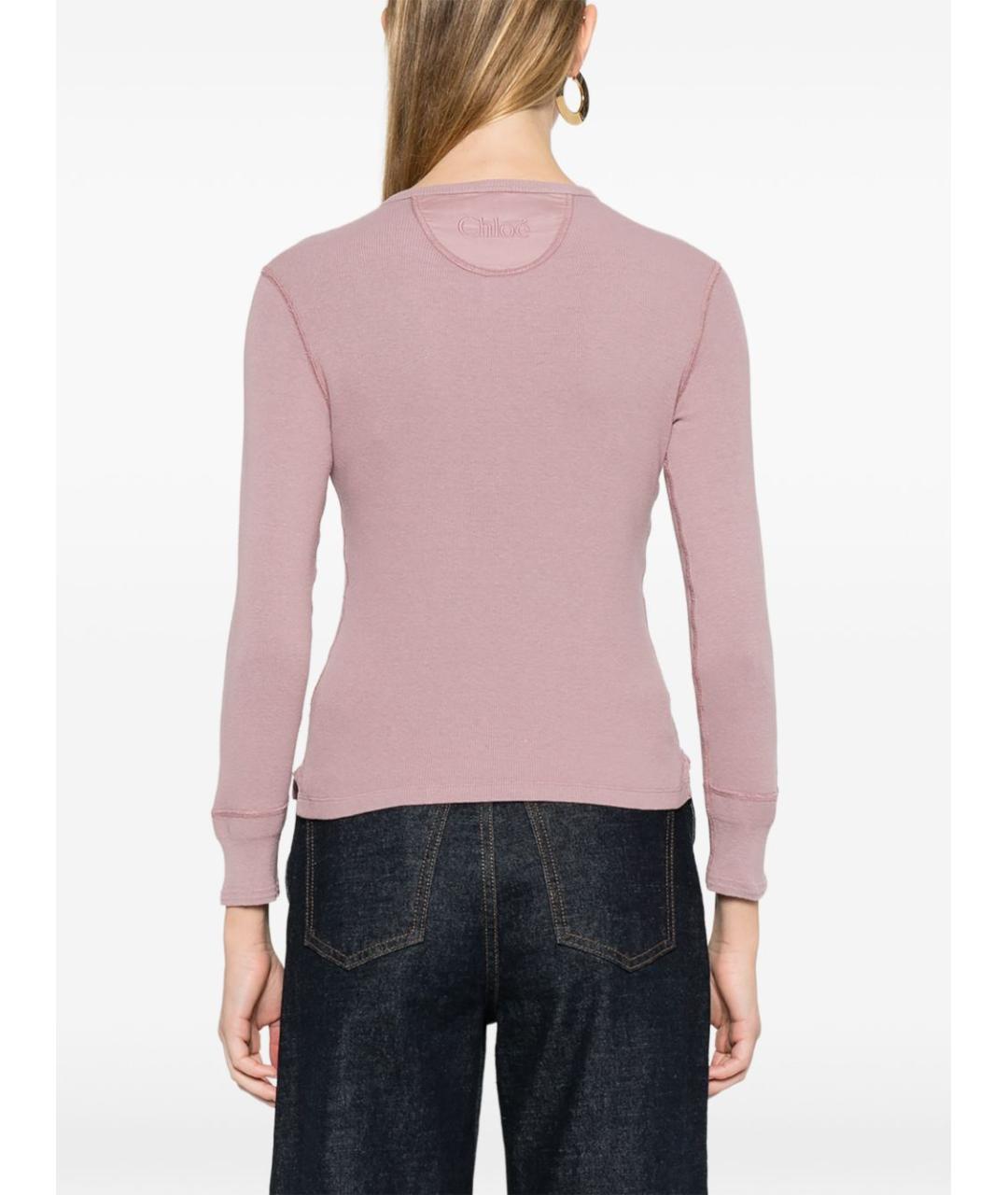 CHLOE Фиолетовый хлопковый джемпер / свитер, фото 5