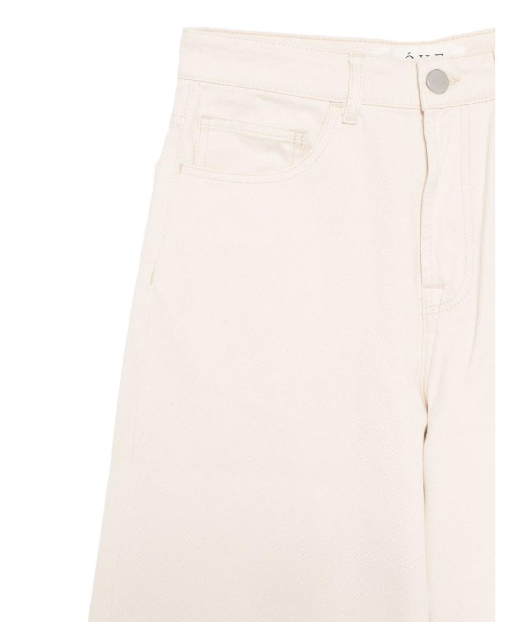 ROHE Белые прямые джинсы, фото 3