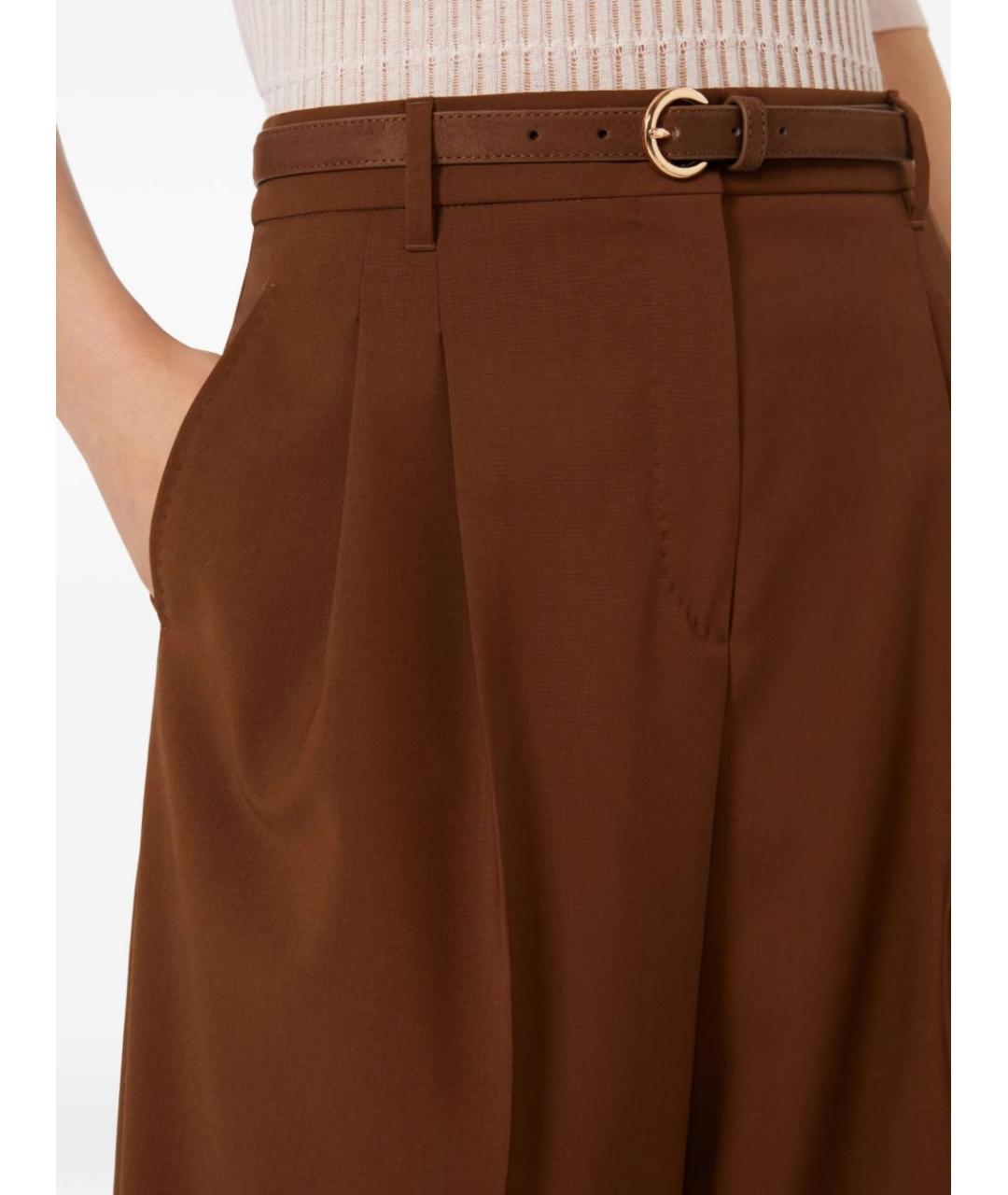 MAX MARA Шерстяные прямые брюки, фото 4