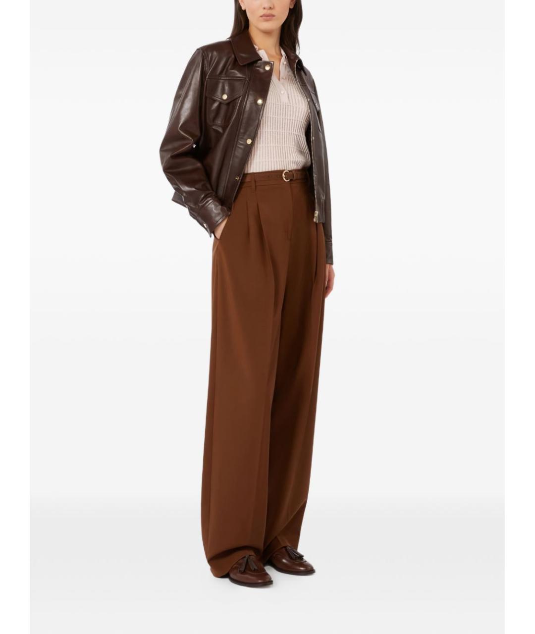 MAX MARA Шерстяные прямые брюки, фото 5