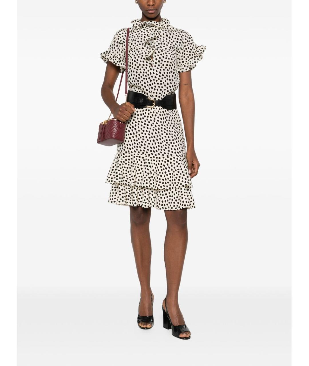 CHLOE Мульти шелковая юбка миди, фото 4