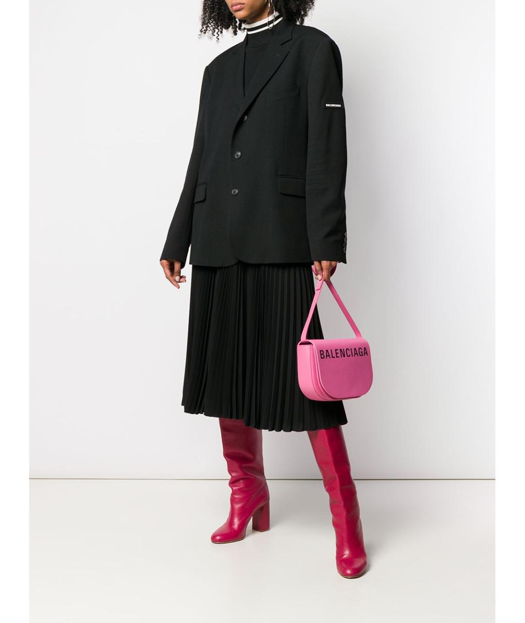 BALENCIAGA Черный вискозный жакет/пиджак, фото 8