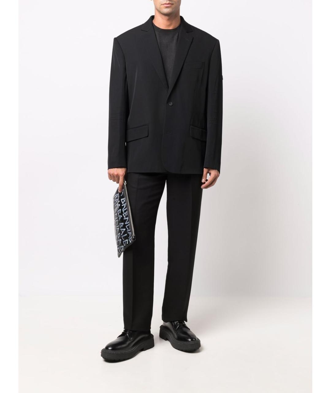 BALENCIAGA Черный вискозный жакет/пиджак, фото 2