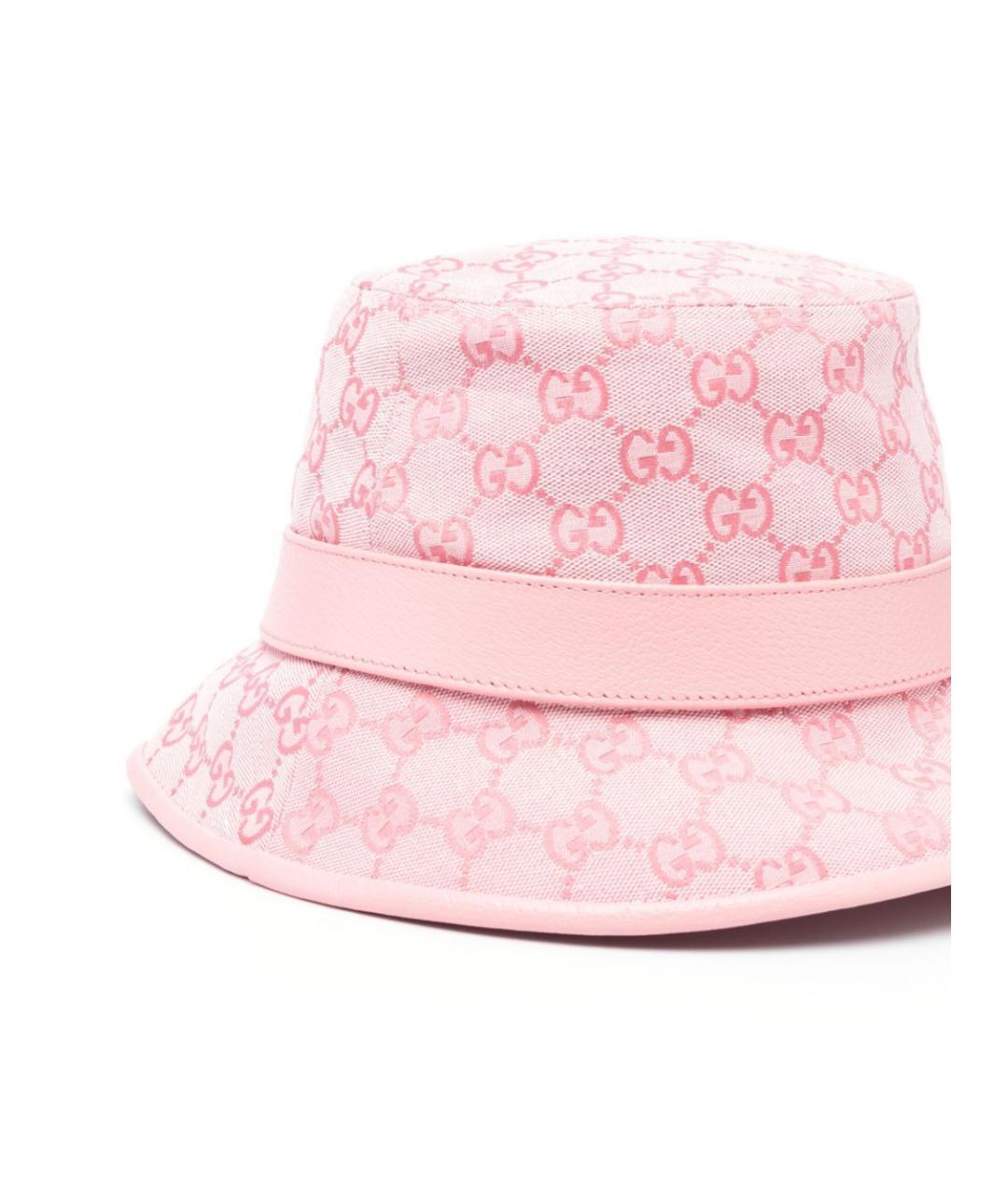 GUCCI Розовая кожаная панама, фото 2