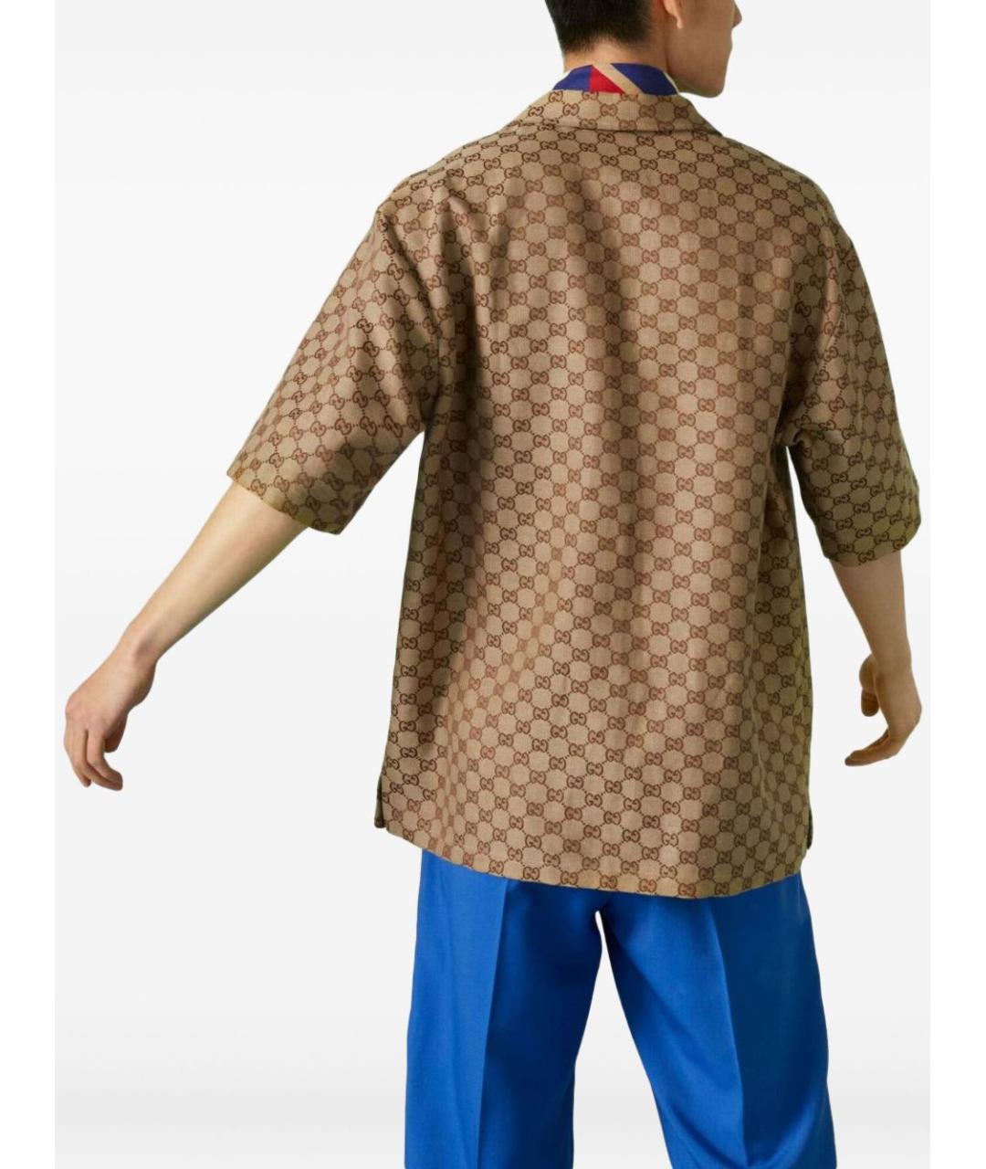 GUCCI Бежевая кэжуал рубашка, фото 2