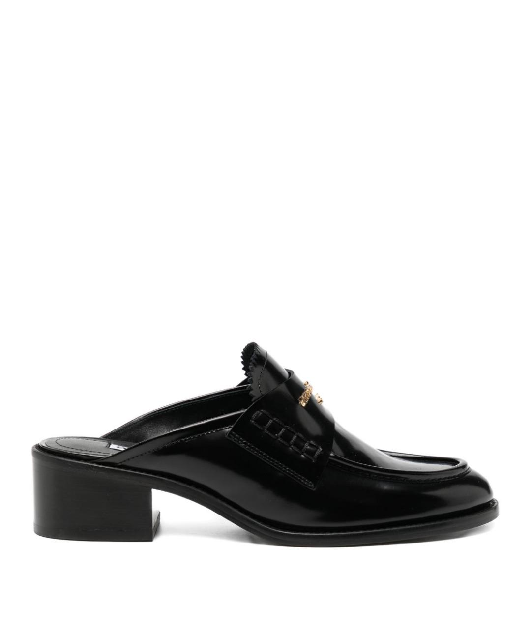 ALEXANDER WANG Черные кожаные мюли, фото 1