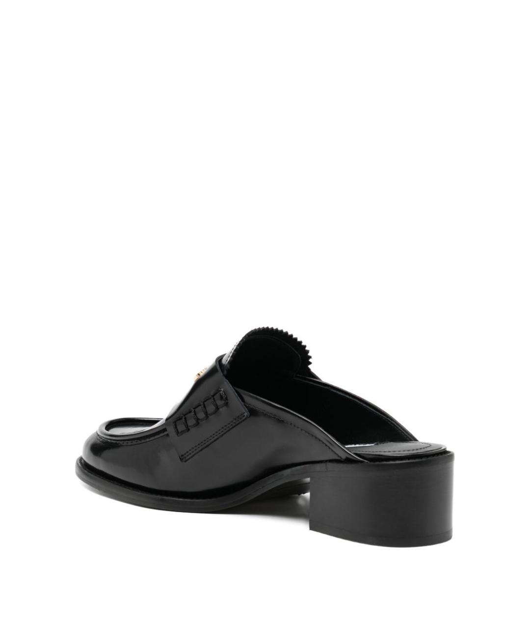 ALEXANDER WANG Черные кожаные мюли, фото 2