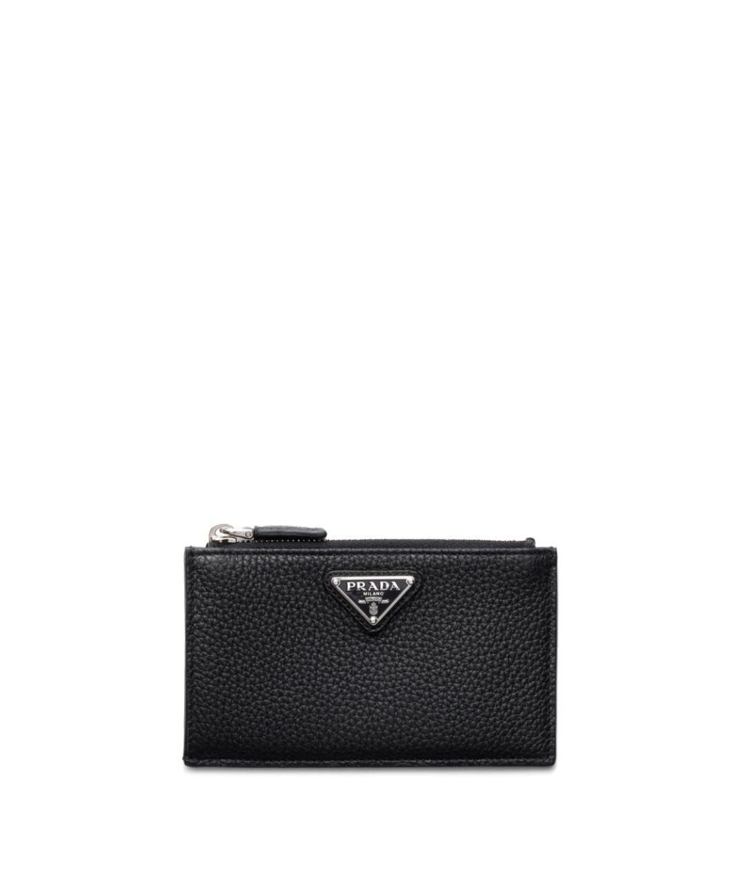 PRADA Черный кожаный кошелек, фото 1