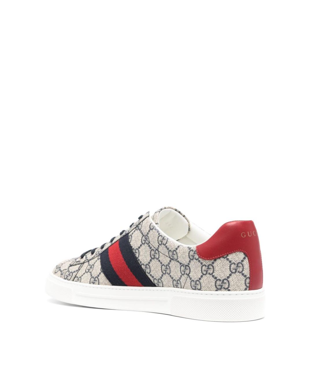 GUCCI Мульти текстильные низкие кроссовки / кеды, фото 2