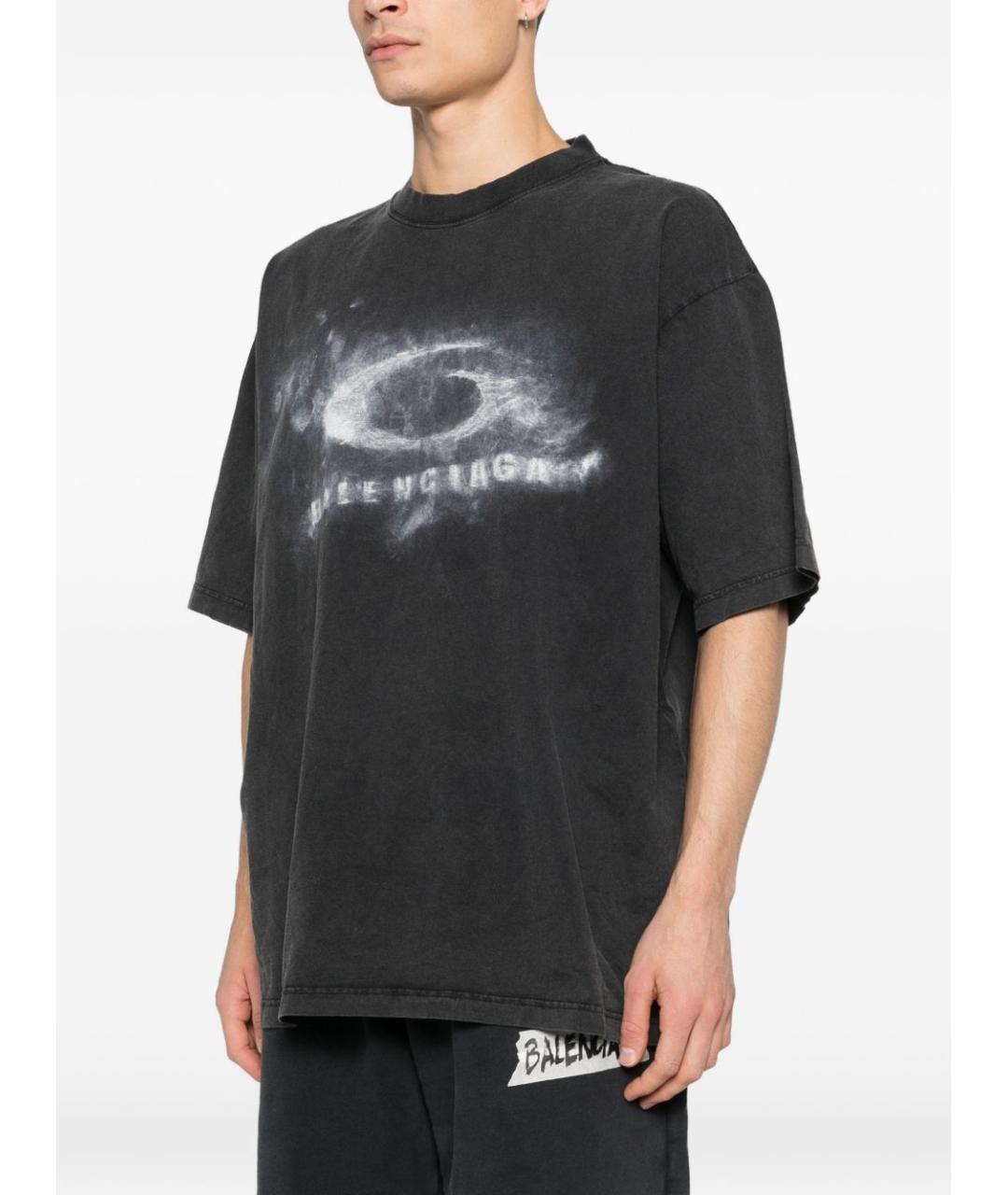 BALENCIAGA Хлопковая футболка, фото 4