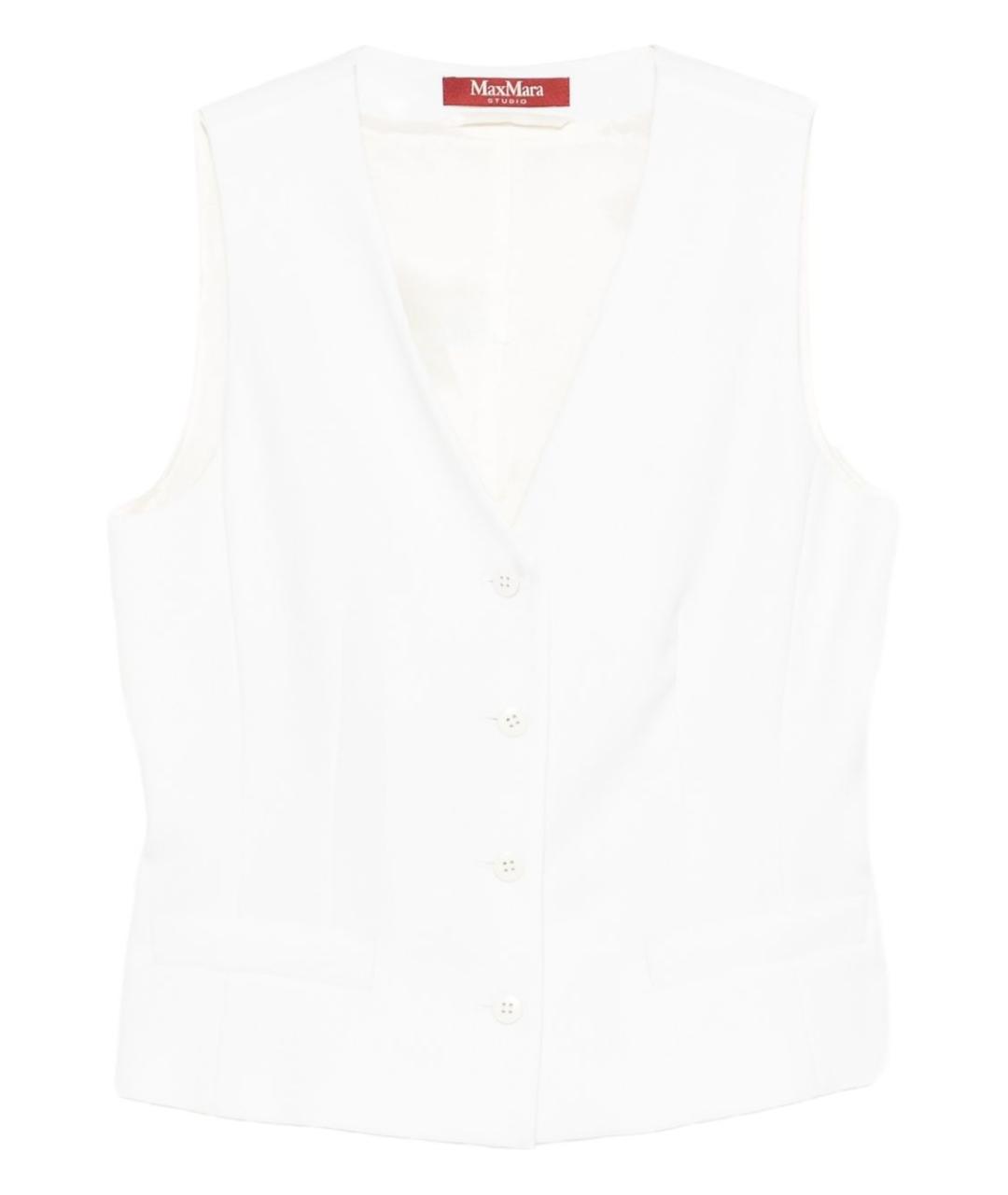 MAX MARA Белая шерстяная куртка, фото 1