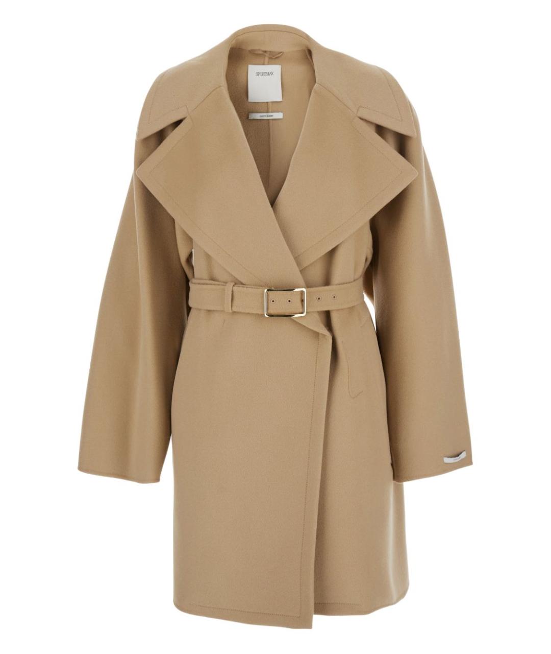 SPORTMAX Бежевое пальто, фото 1