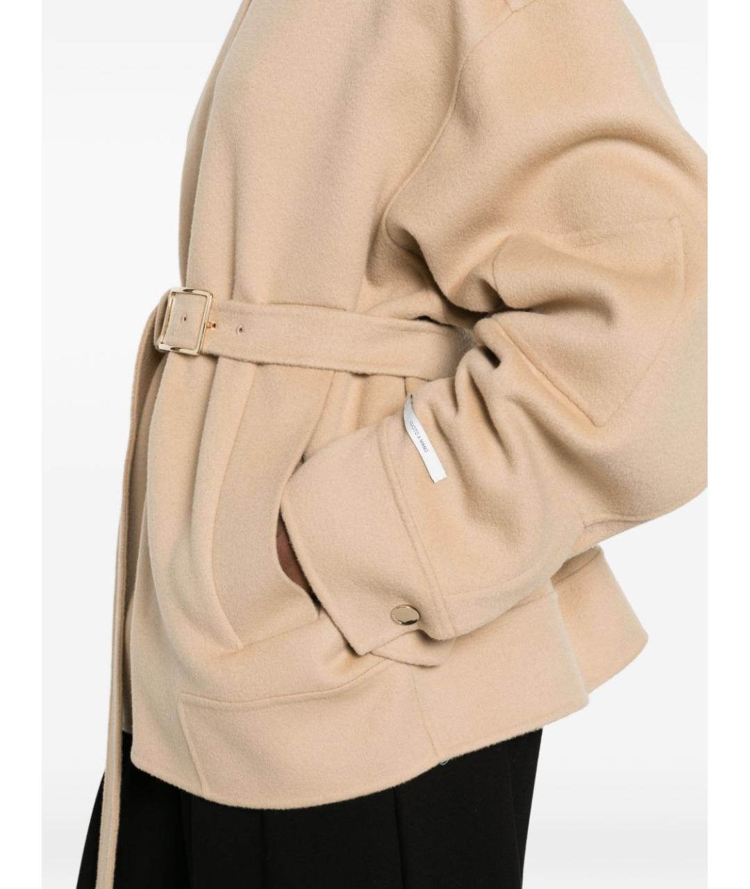 SPORTMAX Бежевая шерстяная куртка, фото 3