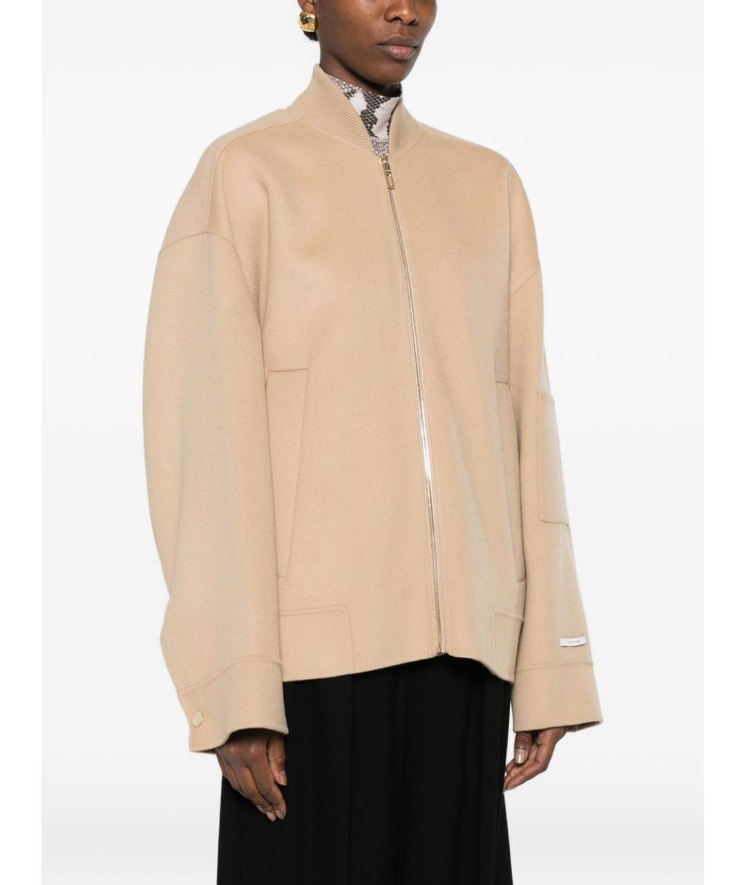 SPORTMAX Бежевая шерстяная куртка, фото 4
