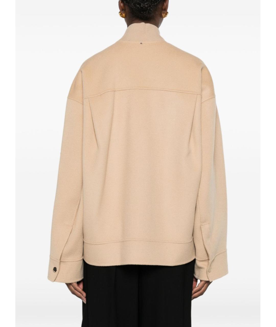 SPORTMAX Бежевая шерстяная куртка, фото 2