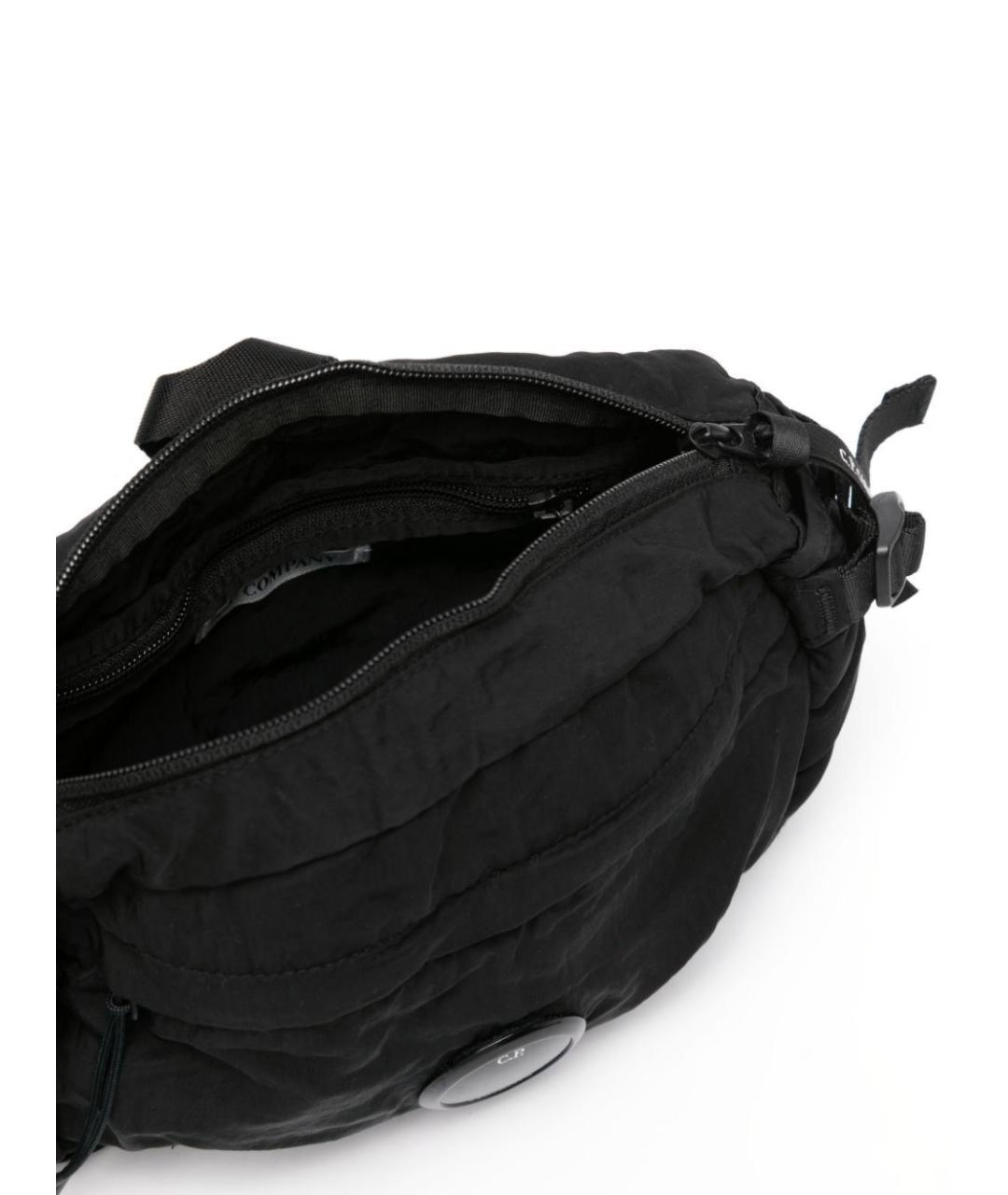 CP COMPANY Черная тканевая поясная сумка, фото 2