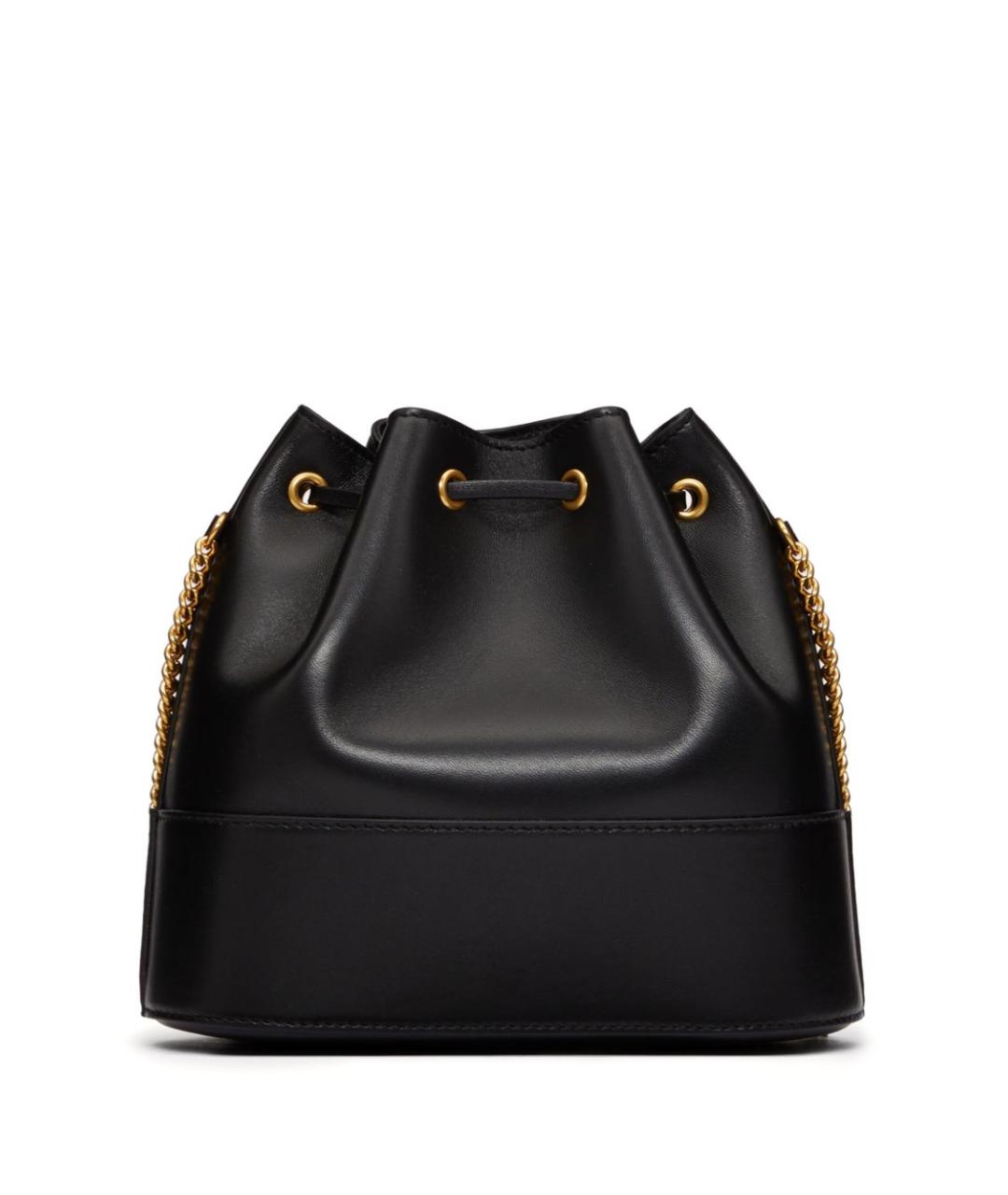 VALENTINO Черная кожаная сумка через плечо, фото 5